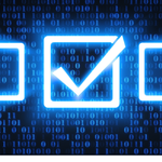 Representación de un sistema de check list con tres check box y el del centro marcado